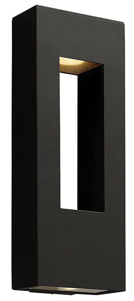 ATLANTIS-Large Wall Mount Lantern Outdoor Wall Lights Hinkley Satin Black