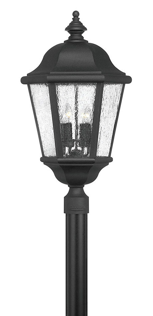 OUTDOOR EDGEWATER Post Top or Pier Mount Lantern Pier & Post Mount Lights Hinkley Black 15.0x15.0x27.75