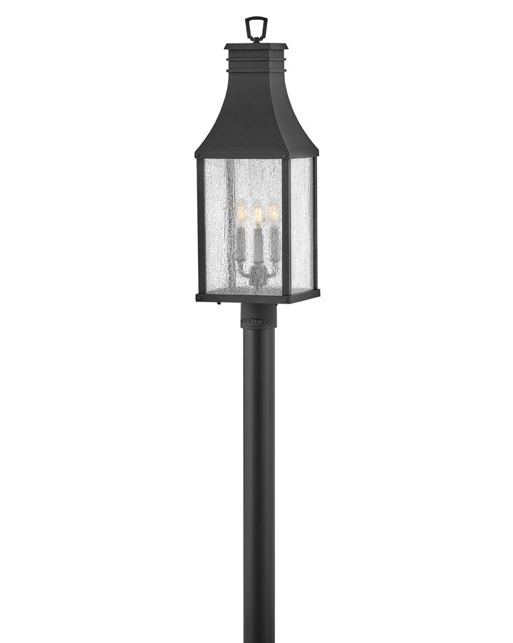 OUTDOOR BEACON HILL Post Top or Pier Mount Lantern Pier & Post Mount Lights Hinkley Museum Black 7.75x9.0x26.25
