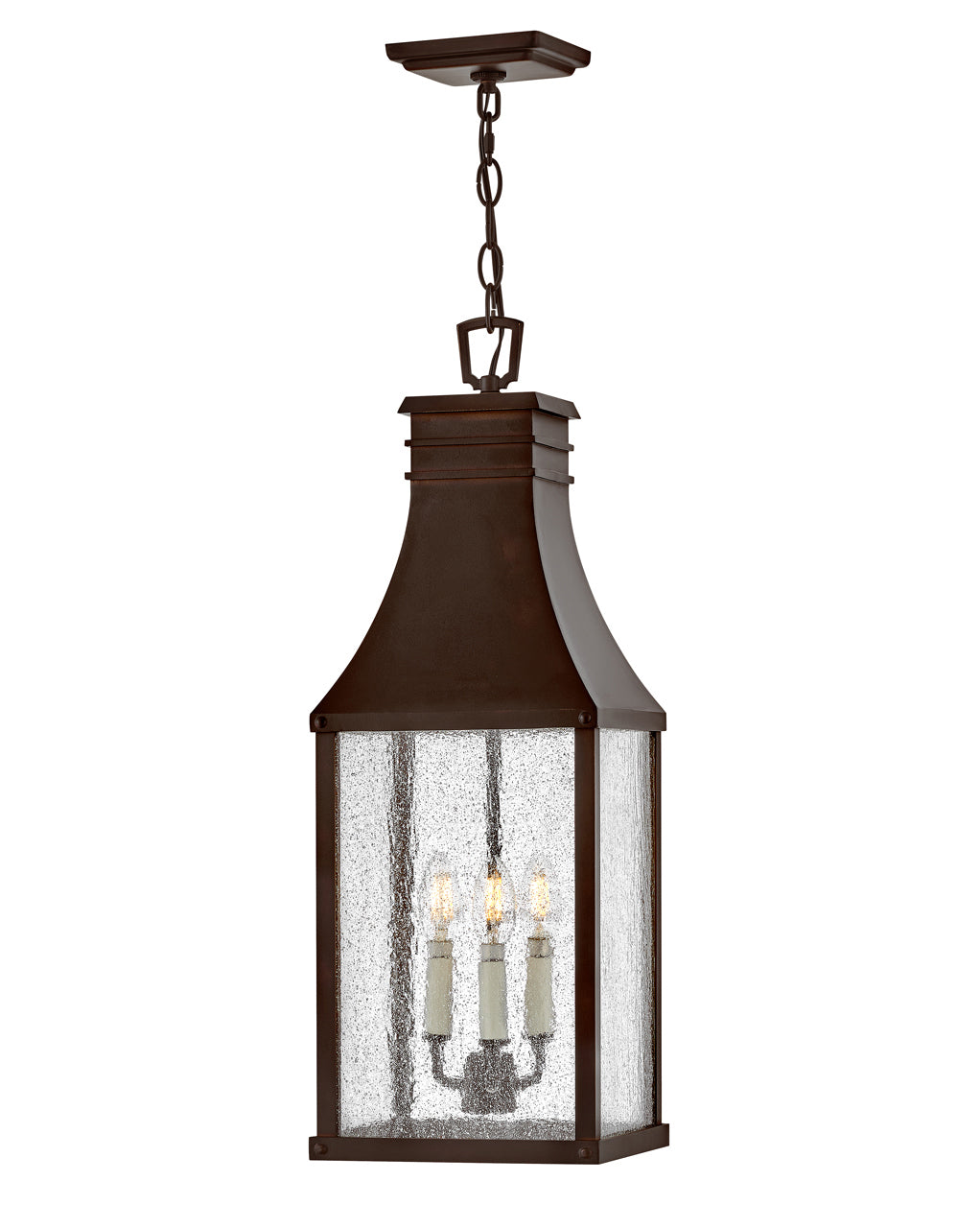 OUTDOOR BEACON HILL Hanging Lantern Outdoor Hanging Lights Hinkley Blackened Copper 8.0x9.0x25.5