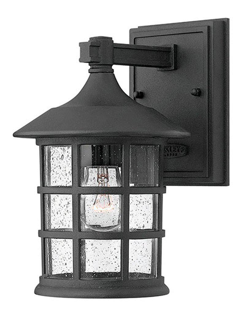 Hinkley FREEPORT-Small Wall Mount Lantern 1800 Outdoor Wall Lights Hinkley Black