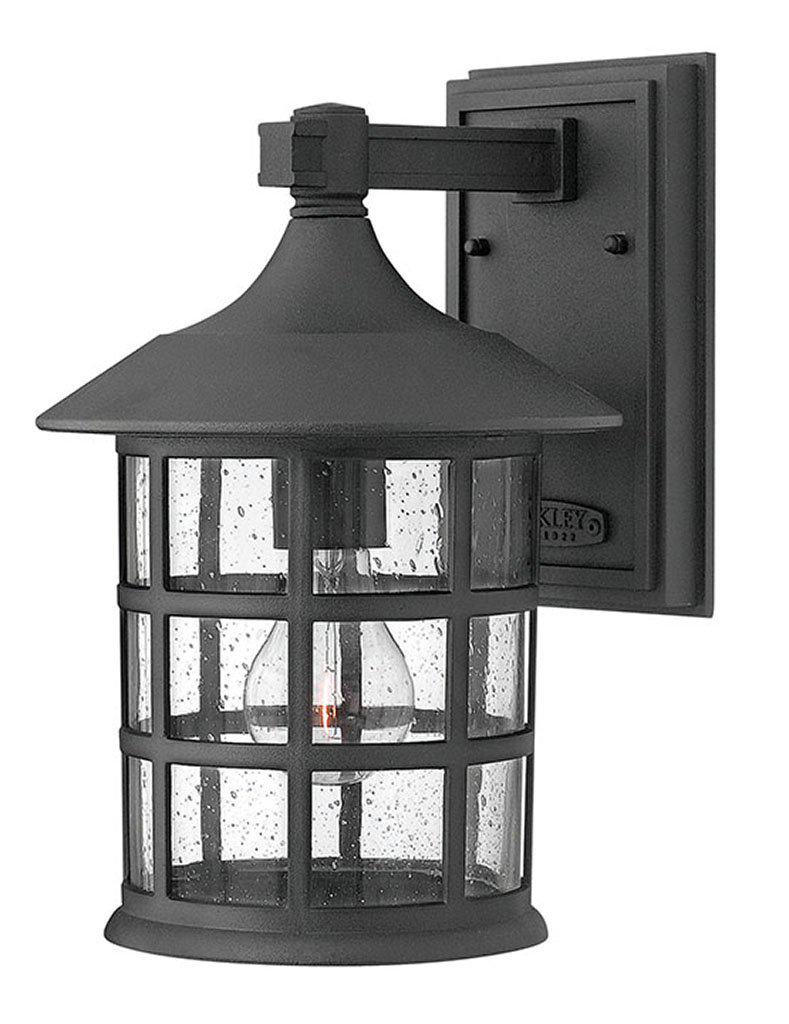 Hinkley FREEPORT-Medium Wall Mount Lantern 1804 Outdoor Wall Lights Hinkley Black