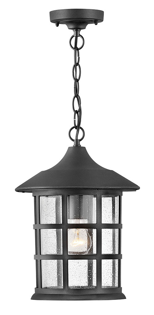 OUTDOOR FREEPORT COASTAL ELEMENTS Hanging Lantern Outdoor Hanging Lights Hinkley Textured Black 10.0x10.0x14.0