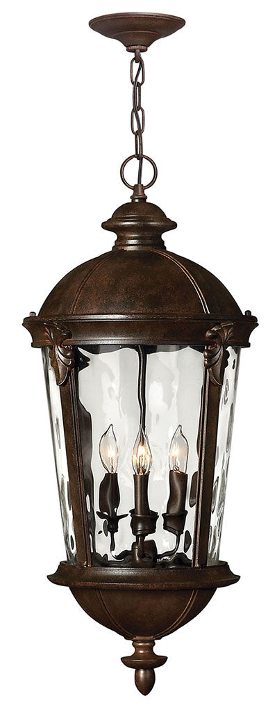 OUTDOOR WINDSOR Hanging Lantern Outdoor Hanging Lights Hinkley River Rock 12.5x12.5x28.5