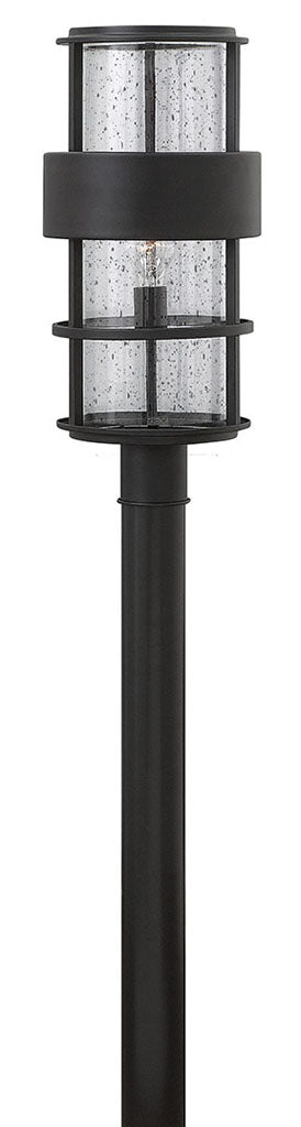 OUTDOOR SATURN Post Top or Pier Mount Lantern Pier & Post Mount Lights Hinkley Satin Black 10.0x10.0x21.75