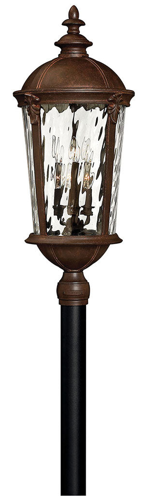OUTDOOR WINDSOR Large Post Top or Pier Mount Lantern Pier & Post Mount Lights Hinkley River Rock 14.25x14.25x34.75