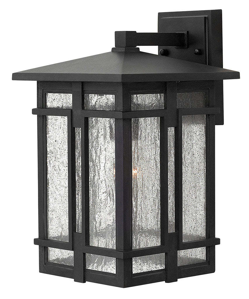 OUTDOOR TUCKER Wall Mount Lantern Outdoor Wall Lights Hinkley Museum Black 10.25x9.0x14.75