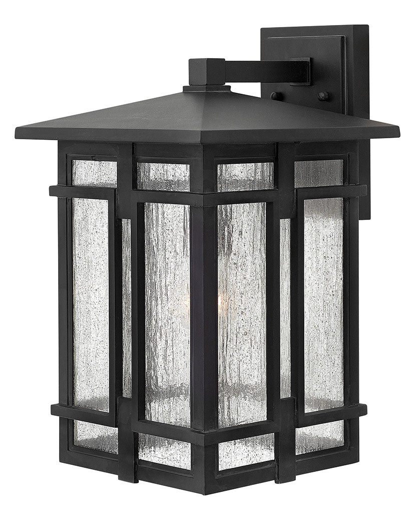OUTDOOR TUCKER Wall Mount Lantern Outdoor Wall Lights Hinkley Museum Black 12.25x11.0x18.0