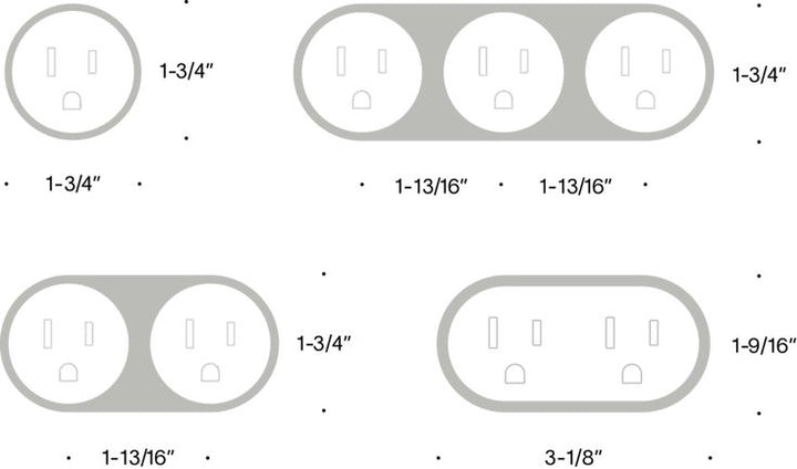PRADO unifit small trim ring - double