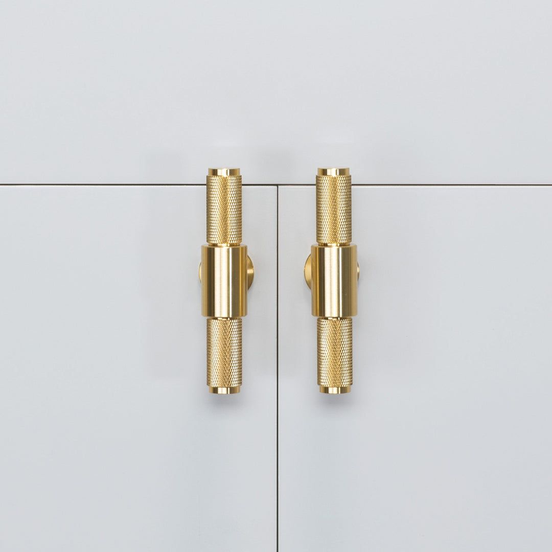 Buster + Punch Cross Design T-Bar with backplate Cabinet Hardware Buster + Punch