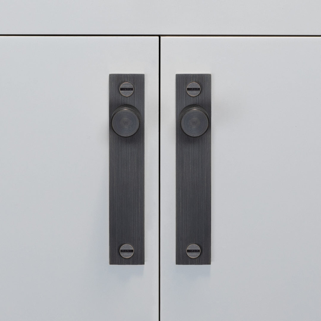 Buster + Punch Furniture Knob, Cross/Plate Design, Set of 2 Cabinet Hardware Buster + Punch