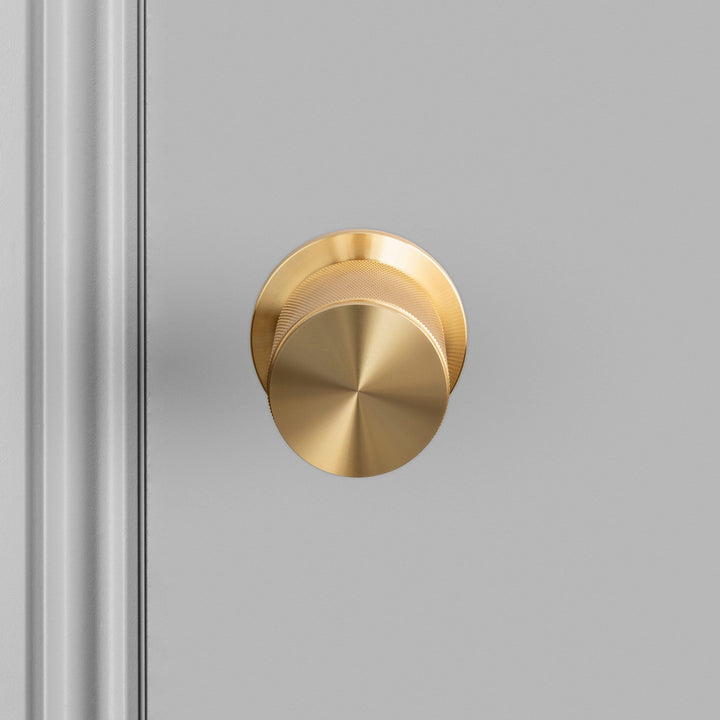 Buster + Punch Door Knob Set of 2, Cross Design, PASSAGE TYPE Door Hardware Buster + Punch Brass