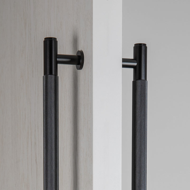 Buster + Punch 30.5 inch Double-sided Cross Knurl Closet Bar Cabinet Hardware Buster + Punch