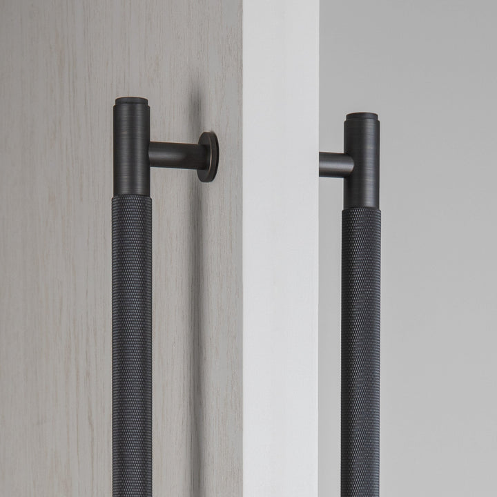 Buster + Punch 30.5 inch Double-sided Cross Knurl Closet Bar Cabinet Hardware Buster + Punch
