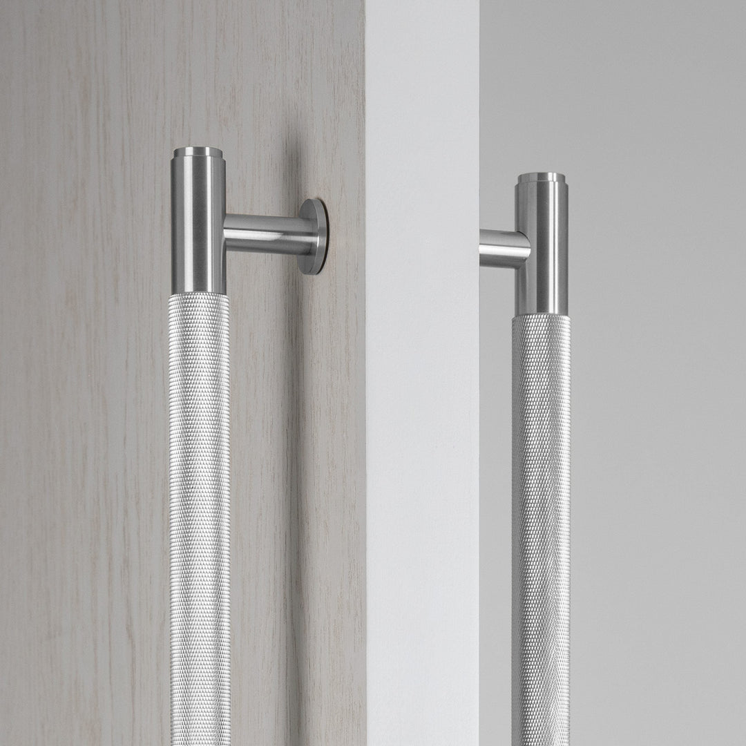 Buster + Punch 30.5 inch Double-sided Cross Knurl Closet Bar Cabinet Hardware Buster + Punch