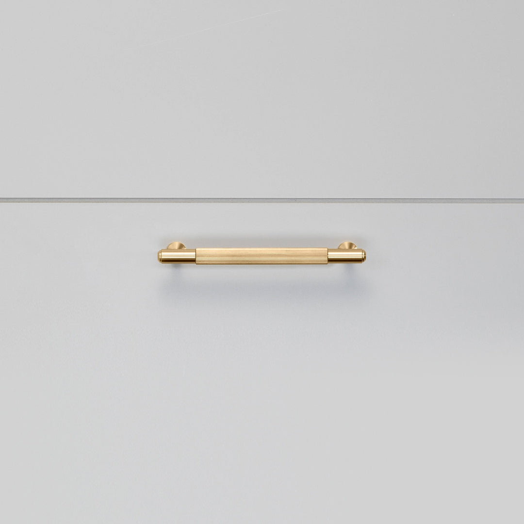 Buster + Punch Pull Bar, Linear Design Cabinet Hardware Buster + Punch Brass 0.2x0.09x0.03