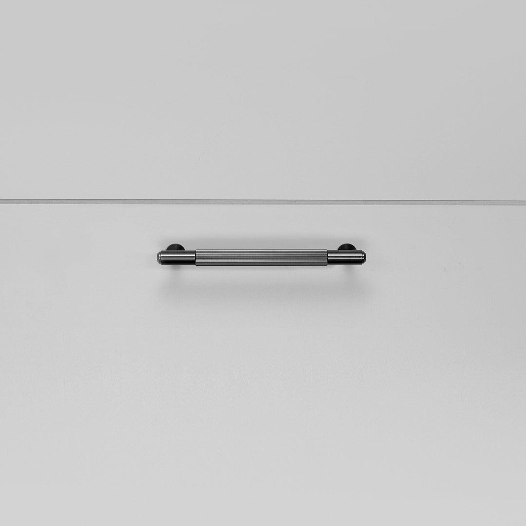Buster + Punch Pull Bar, Linear Design Cabinet Hardware Buster + Punch Gun Metal 0.2x0.09x0.03