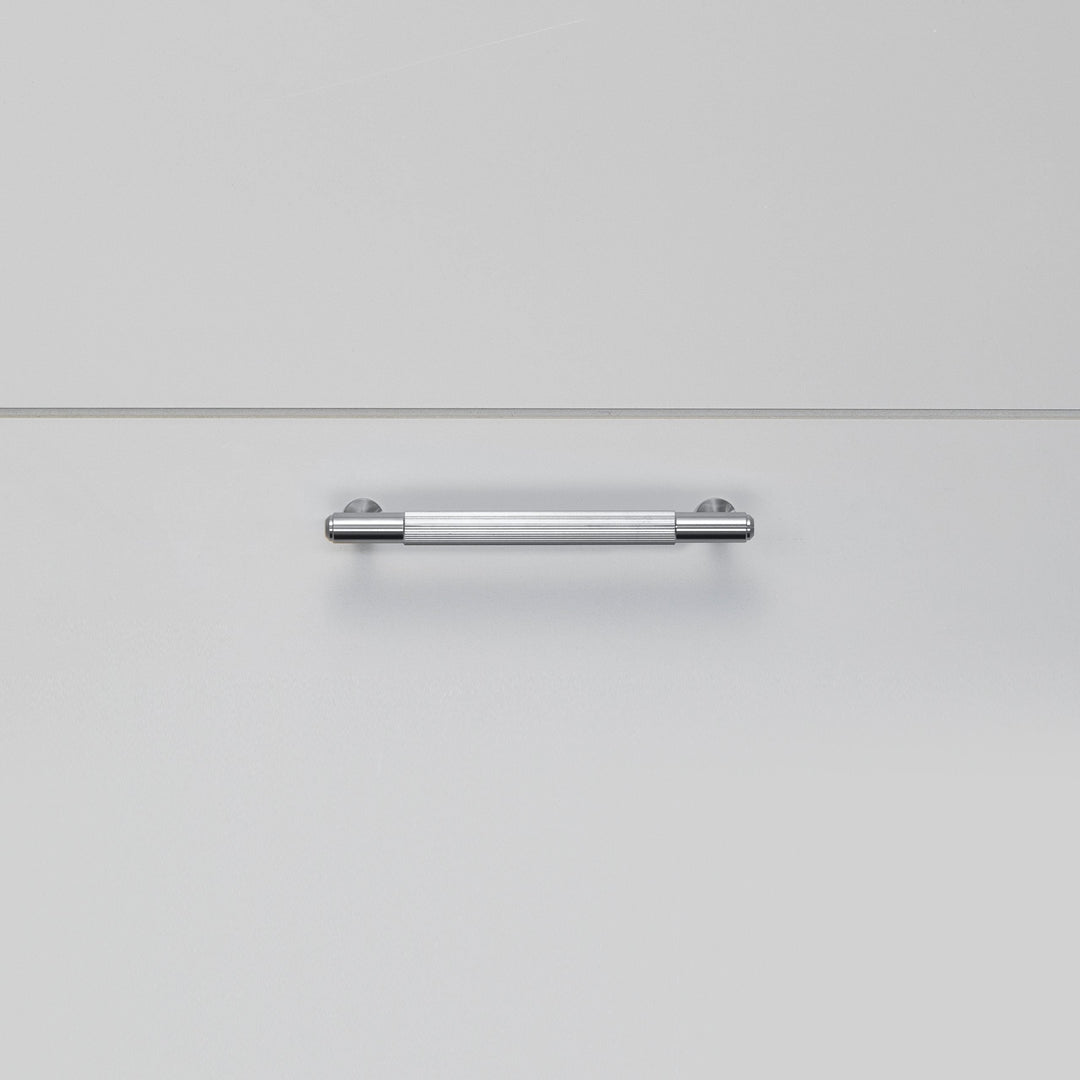 Buster + Punch Pull Bar, Linear Design Cabinet Hardware Buster + Punch Steel 0.2x0.09x0.03
