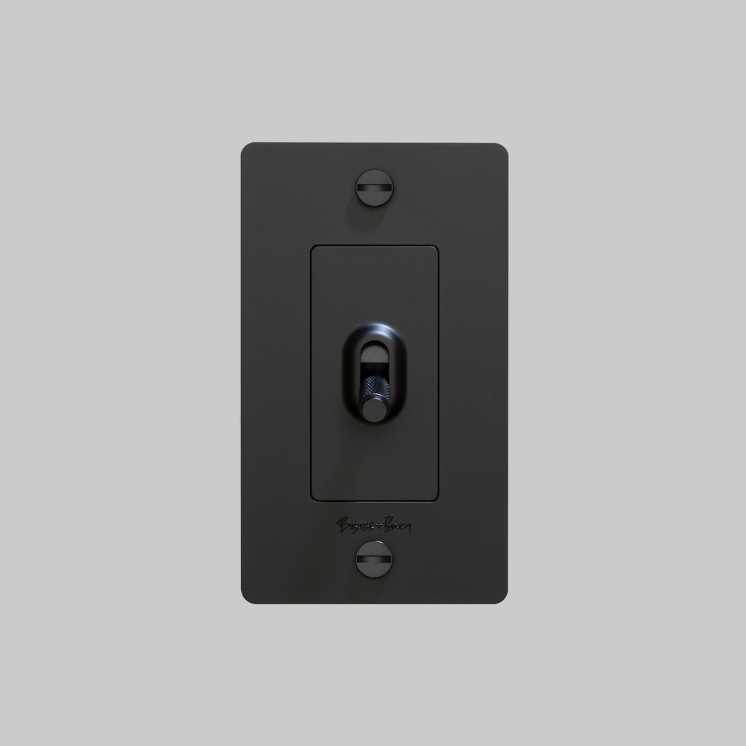 Buster + Punch 1 Gang Toggle / Cross / With Logo | Polycarbonate