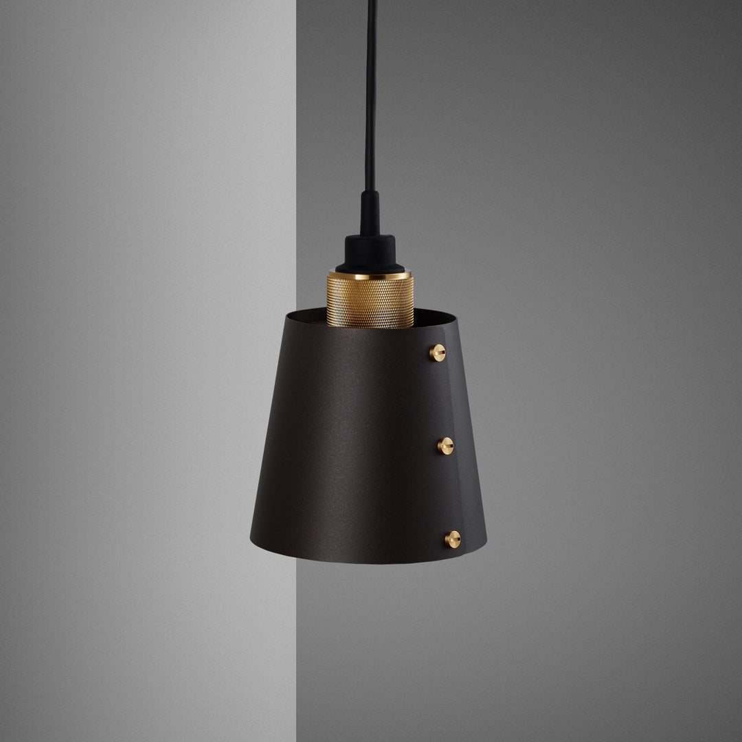Buster + Punch Hooked Wall Sconce Wall Sconces Buster + Punch Graphite/Brass & Graphite Shade Small