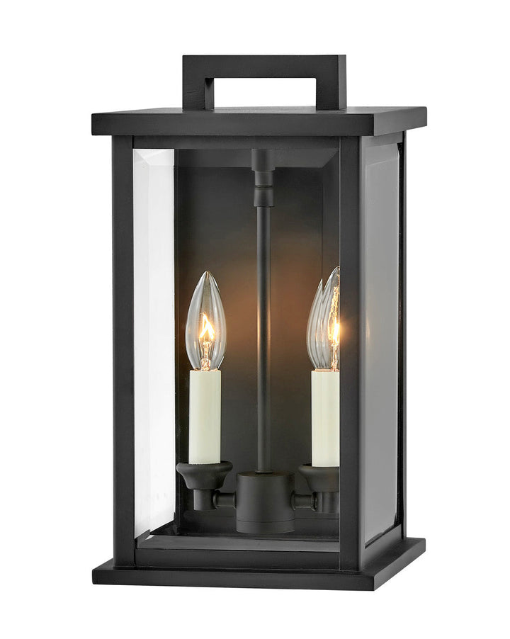 OUTDOOR WEYMOUTH Wall Mount Lantern Outdoor Wall Lights Hinkley Black 8.25x7.75x14.25