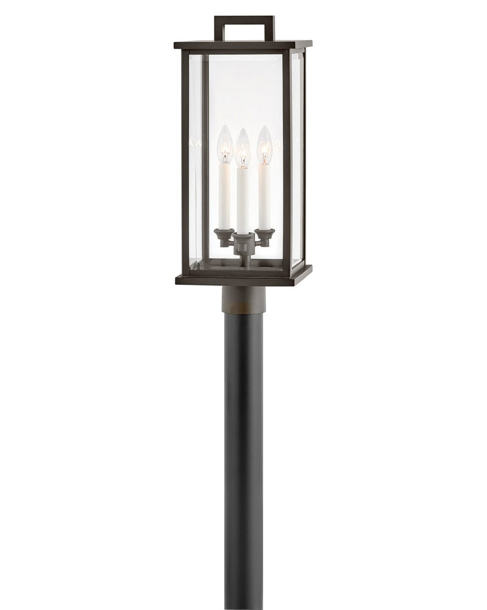 OUTDOOR WEYMOUTH Post Top or Pier Mount Lantern Pier & Post Mount Lights Hinkley Oil Rubbed Bronze 9.0x9.0x22.25