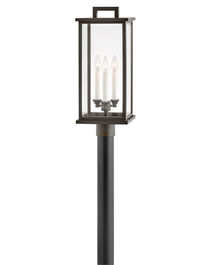 OUTDOOR WEYMOUTH Post Top or Pier Mount Lantern Pier & Post Mount Lights Hinkley Oil Rubbed Bronze 9.0x9.0x22.25