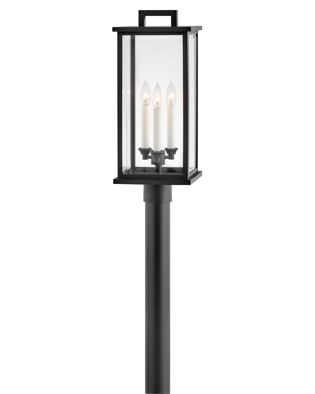 OUTDOOR WEYMOUTH Post Top or Pier Mount Lantern Pier & Post Mount Lights Hinkley Black 9.0x9.0x22.25