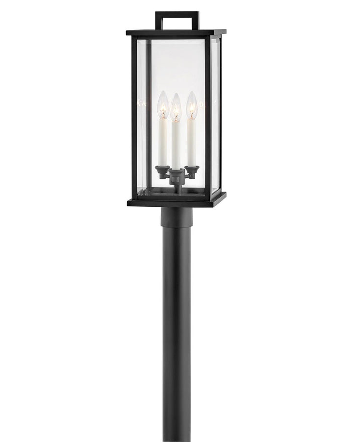 OUTDOOR WEYMOUTH Post Top or Pier Mount Lantern Pier & Post Mount Lights Hinkley Black 9.0x9.0x22.25