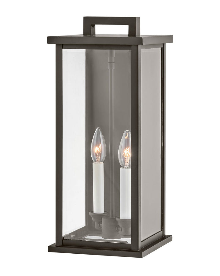 OUTDOOR WEYMOUTH Wall Mount Lantern Outdoor Wall Lights Hinkley Oil Rubbed Bronze 8.25x7.75x18.25