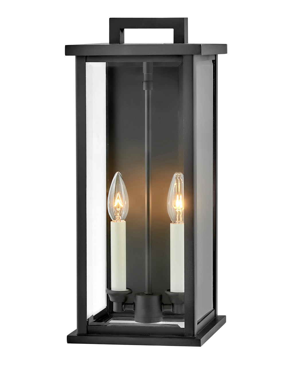 OUTDOOR WEYMOUTH Wall Mount Lantern Outdoor Wall Lights Hinkley Black 8.25x7.75x18.25
