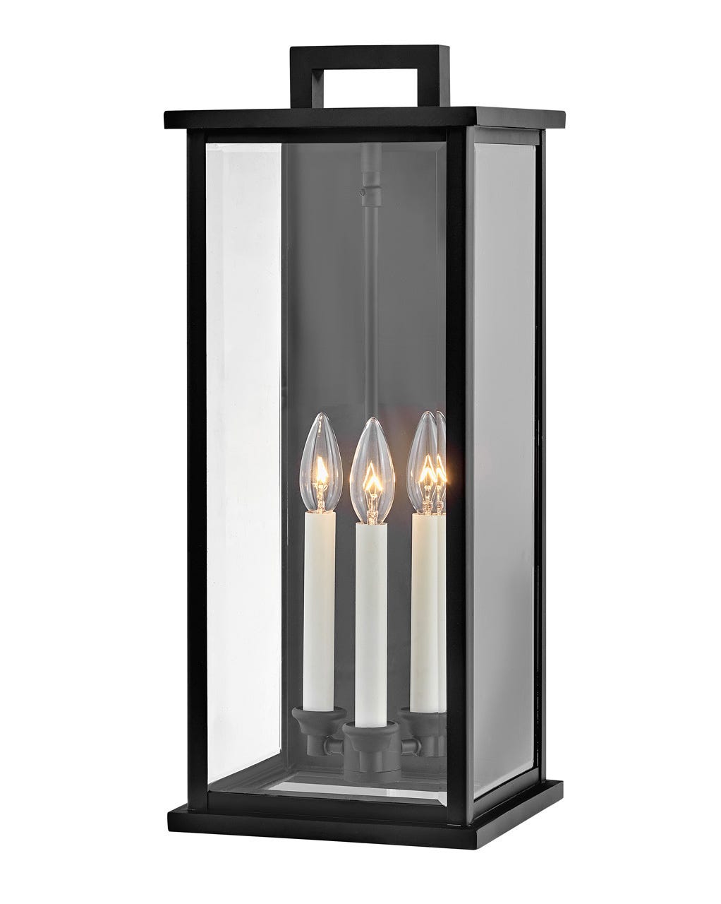 OUTDOOR WEYMOUTH Wall Mount Lantern Outdoor Wall Lights Hinkley Black 9.0x9.0x22.0