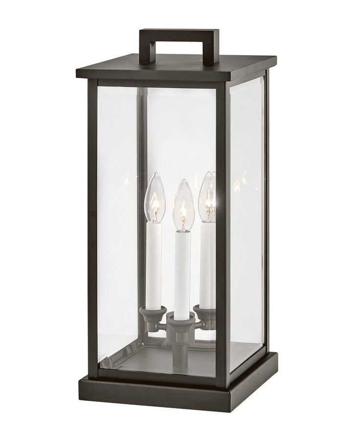 OUTDOOR WEYMOUTH Pier Mount Lantern Outdoor Wall Lights Hinkley Oil Rubbed Bronze 9.0x9.0x20.25