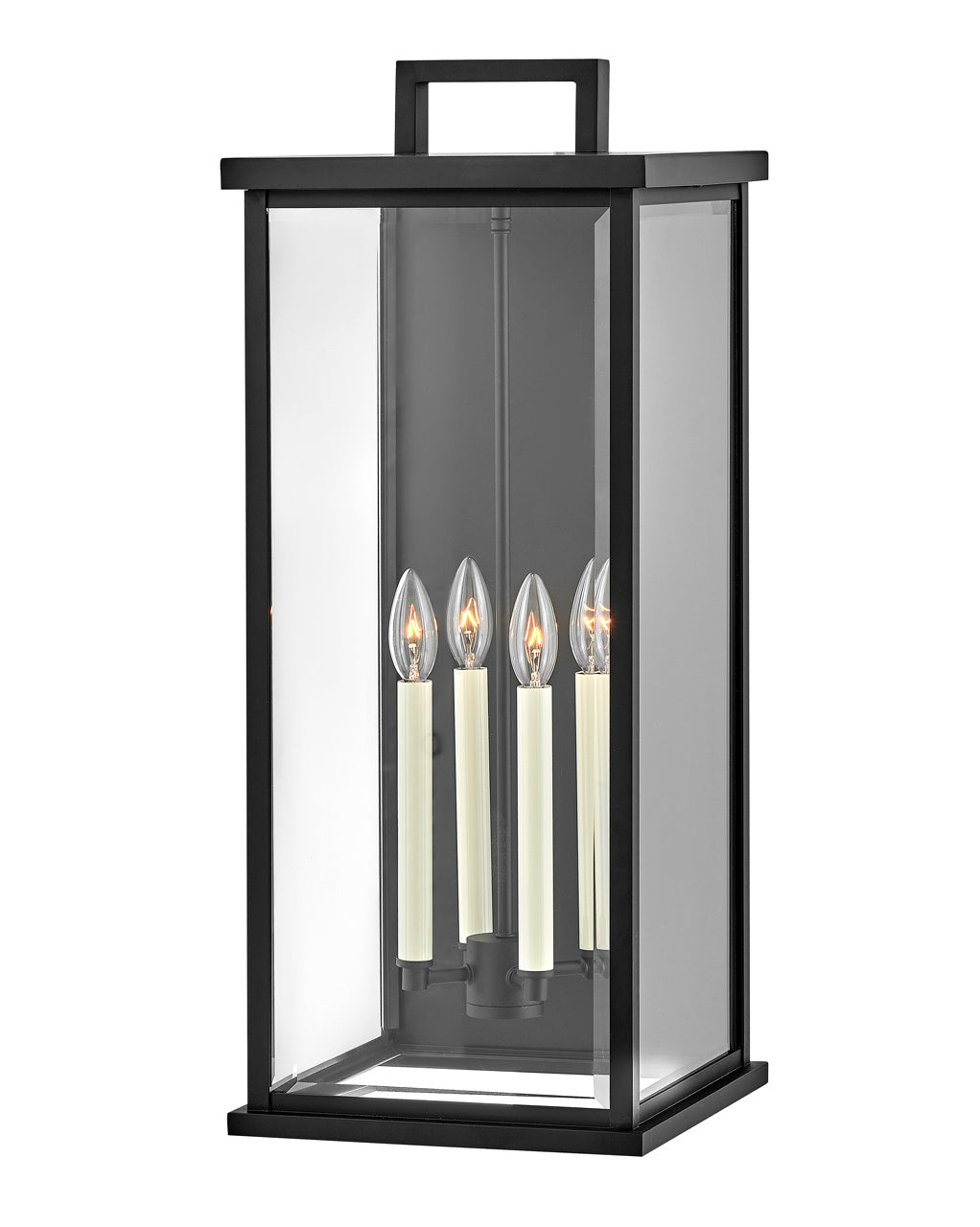 OUTDOOR WEYMOUTH Wall Mount Lantern Outdoor Wall Lights Hinkley Black 11.75x11.0x27.0