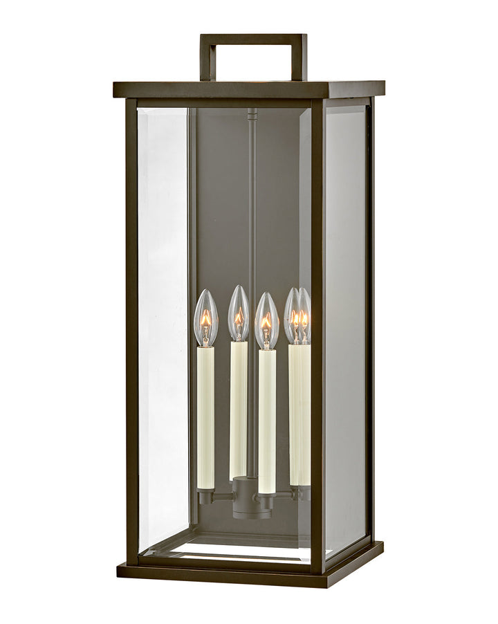 OUTDOOR WEYMOUTH Wall Mount Lantern Outdoor Wall Lights Hinkley Oil Rubbed Bronze 11.75x11.0x27.0