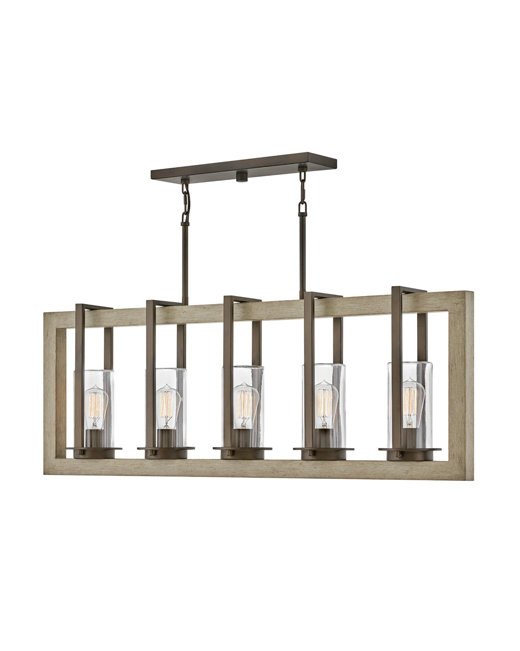 OUTDOOR RIVERWOOD Light Linear Outdoor Wall Lights Hinkley Warm Bronze 5.0x42.0x15.5