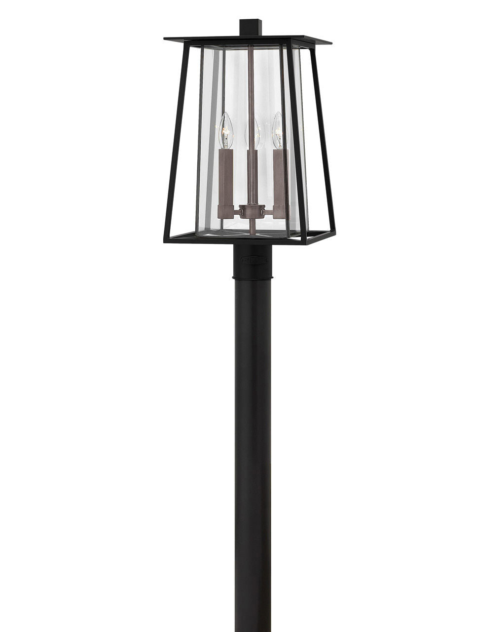 OUTDOOR WALKER Post Top or Pier Mount Lantern Pier & Post Mount Lights Hinkley Black 11.25x11.25x20.75