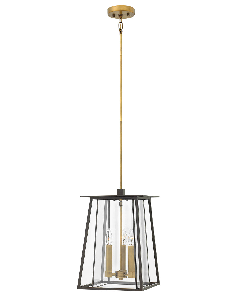 OUTDOOR WALKER Hanging Lantern Outdoor Hanging Lights Hinkley Buckeye Bronze 11.5x11.5x17.25