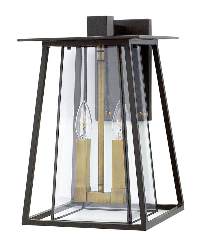 OUTDOOR WALKER Wall Mount Lantern Outdoor Wall Lights Hinkley Buckeye Bronze 10.25x9.5x15.0