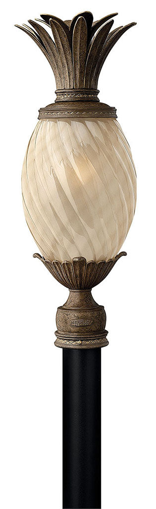 OUTDOOR PLANTATION Post Top or Pier Mount Lantern Pier & Post Mount Lights Hinkley Pearl Bronze 10.25x10.25x25.25