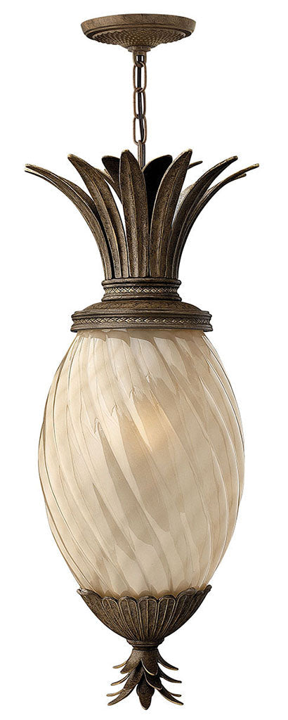 OUTDOOR PLANTATION Hanging Lantern Outdoor Hanging Lights Hinkley Pearl Bronze 12.5x12.5x28.5