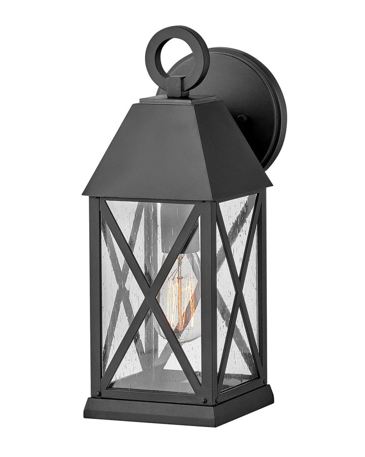 OUTDOOR BRIAR Wall Mount Lantern Outdoor Wall Lights Hinkley Museum Black 7.25x6.0x16.0