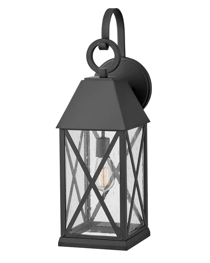 OUTDOOR BRIAR Wall Mount Lantern Outdoor Wall Lights Hinkley Museum Black 10.0x8.0x25.75