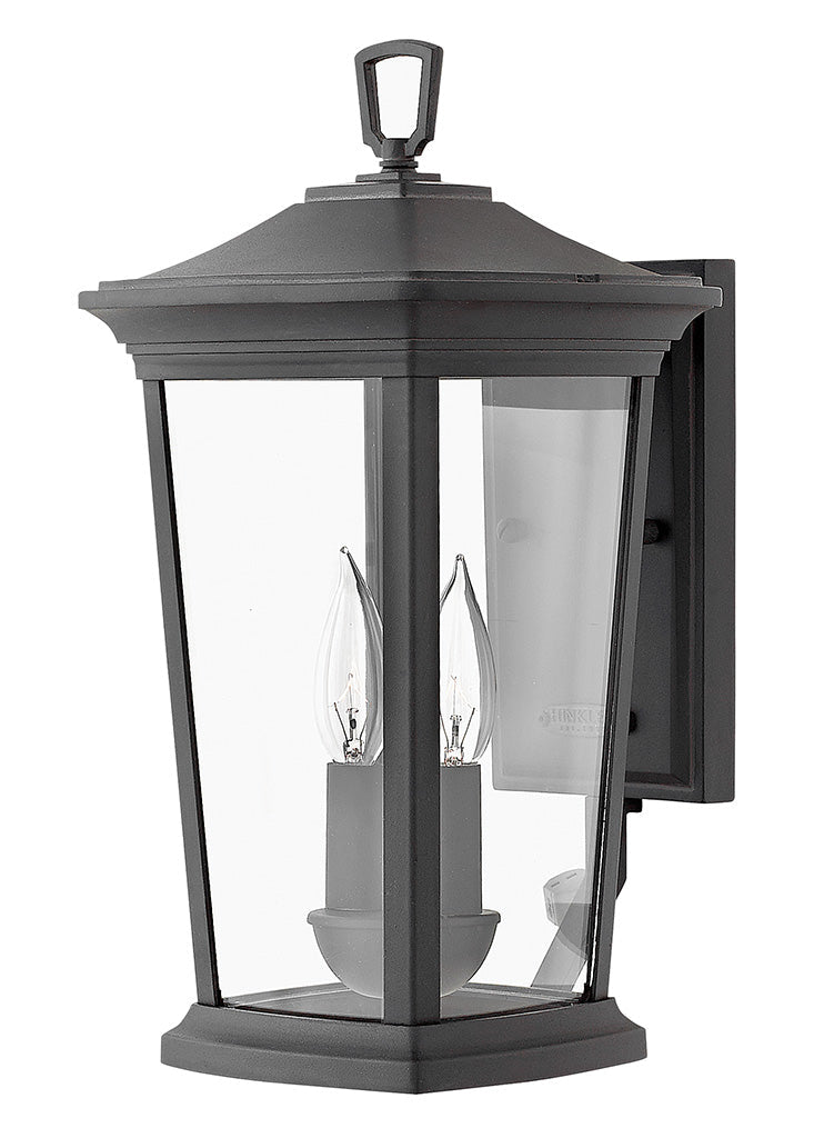 BROMLEY-Small Wall Mount Lantern Outdoor Wall Lights Hinkley Museum Black