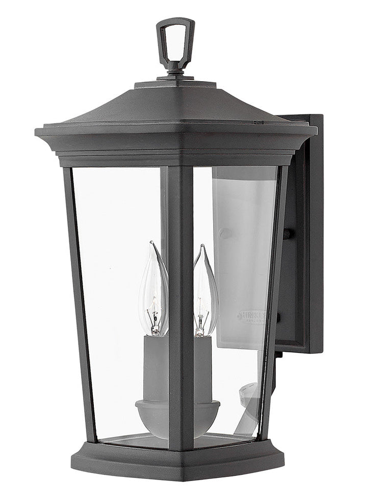 BROMLEY-Small Wall Mount Lantern Outdoor Wall Lights Hinkley Museum Black