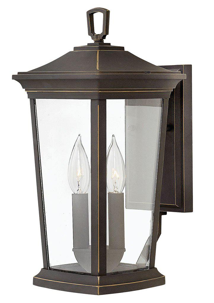 BROMLEY-Small Wall Mount Lantern Outdoor Wall Lights Hinkley Oil Rubbed Bronze