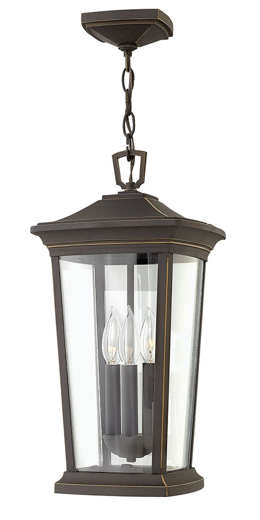 OUTDOOR BROMLEY Hanging Lantern Outdoor Hanging Lights Hinkley Oil Rubbed Bronze 10.0x10.0x19.0