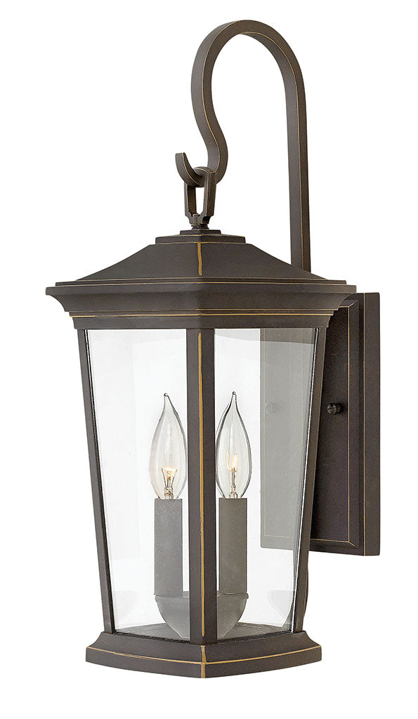 BROMLEY-Medium Wall Mount Lantern Outdoor Wall Lights Hinkley Oil Rubbed Bronze
