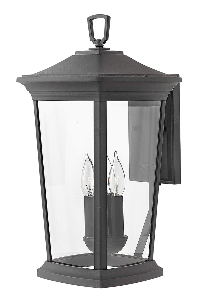 BROMLEY-Large Wall Mount Lantern Outdoor Wall Lights Hinkley Museum Black