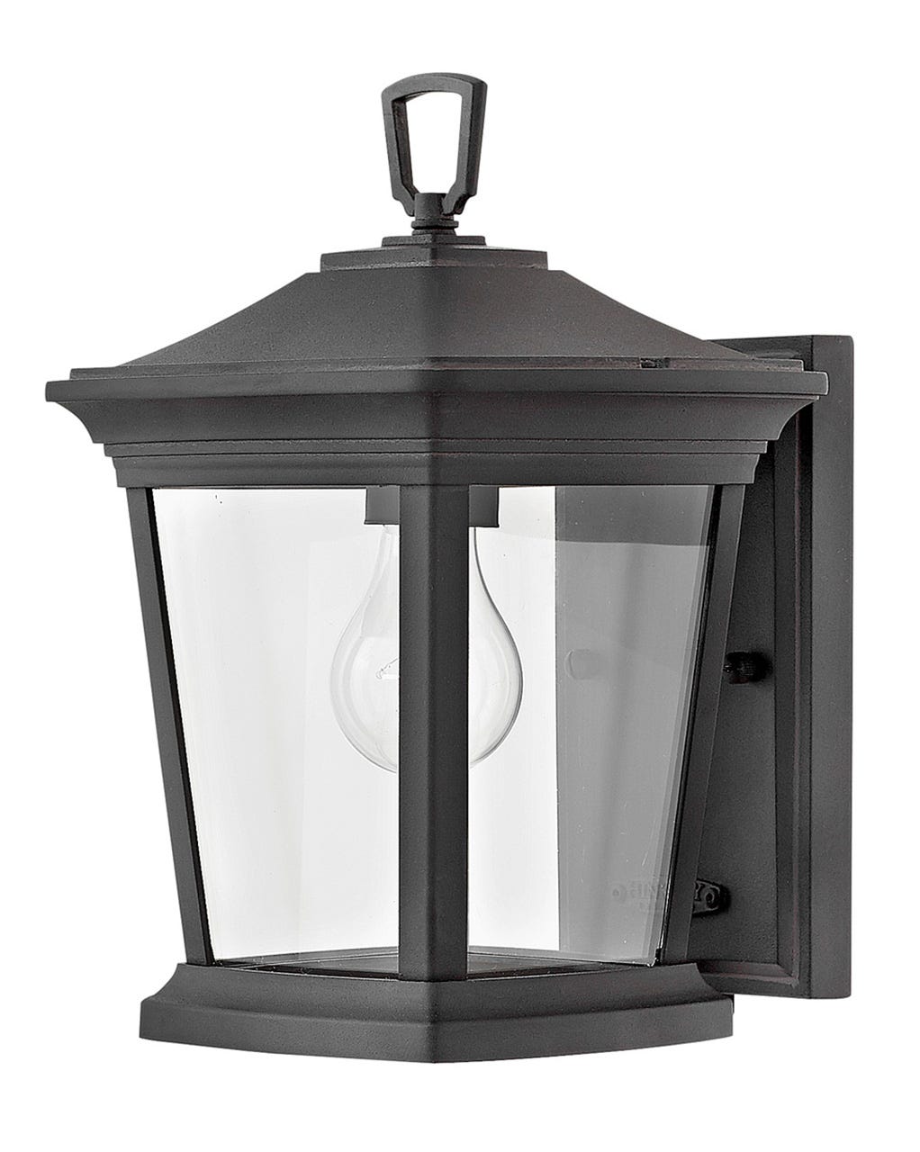OUTDOOR BROMLEY Wall Mount Lantern Outdoor Wall Lights Hinkley Museum Black 9.25x8.0x11.75